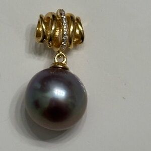 Purple Pendant On Sterling Silver